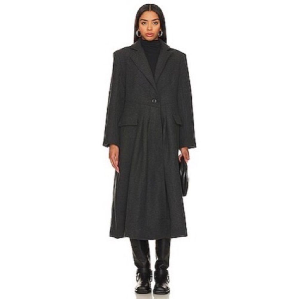 Free People Victoria Flared Wool-Blend Coat, NWT, Size M
